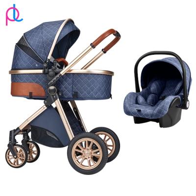 China Fashionable Adjustable Aluminum Alloy Babies Sleeping Stroller Pram Buggy For Outdoor for sale