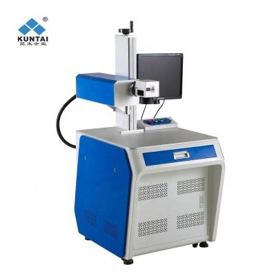 China 3w 5w 10w water cooled stable uv qr code laser marking machine for glass crystal printing for sale