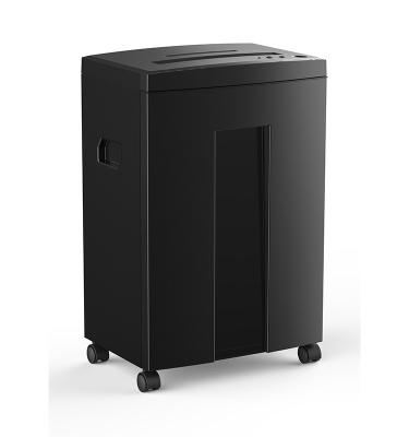 China WOLVERINE 18-Sheet 60 Minute Run Time Cross Cut Paper Shredder For Home Office P-4 High Security Level Heavy Duty Black Normal for sale