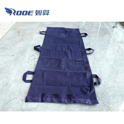 China American Heavy Duty Casket Casket Nonwoven Fabric GA400C Style Dead Body Bag With 6 Handles For Bodies for sale