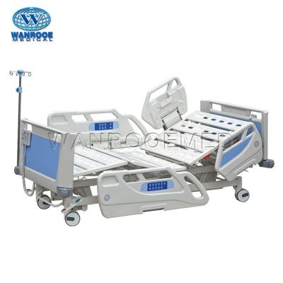 China BAE521EC Hospital Bed Emergency 5-Function Folding Electric Hospital Icu Patient Bed for sale