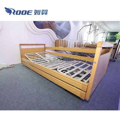 China 5 Functions BAE5094 Hospital Beds 5-Function Day Home Care Electric Wooden Nursing Patient Bed for sale