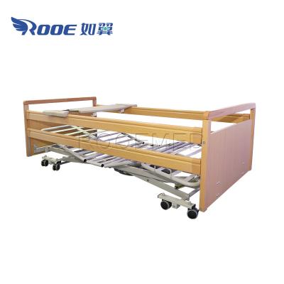 China 5 Functions BAE5094 Medical Electric Nursing Beds 5-Function Home Care Wooden Patient Bed for sale