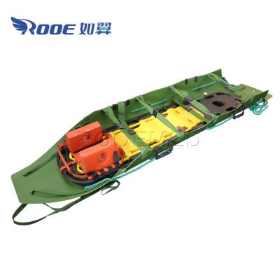 China EA-11C Plastic Factory Direct Multifunctional Emergency Rescue Roll Type Foldable Stretcher for sale