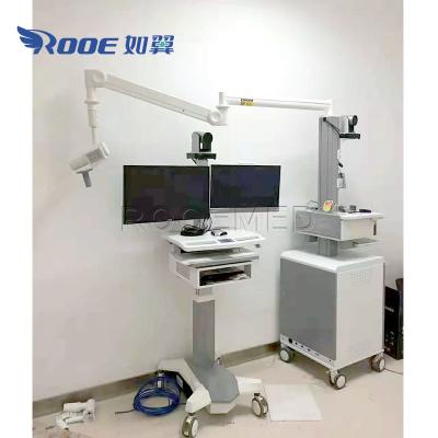 China BWT-005A Contemporary Operating Room Trolley Computer PC Multilayer Teaching Trolley With Long Rocker Arm for sale