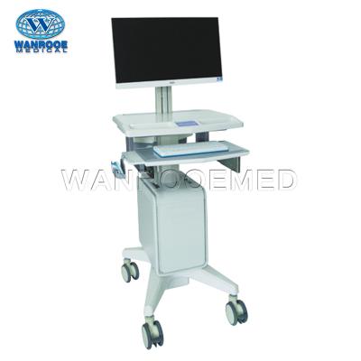 China Hospital Trolley BWT-001C Medical Mobile Height Adjustable ABS Workstation Trolley Trolley with Infrared Sensing for sale