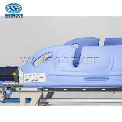 China Contemporary BD111-3 Two Functions Manual Mobile Emergency Transfer Transport Patient Bed for sale