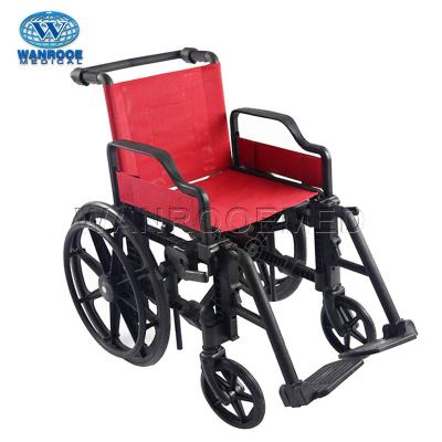 China Rehabilitation Therapy Supplies BWHE-07 MRI Hospital Plastic Non-magnet MRI Manual Wheelchair For Disabled for sale