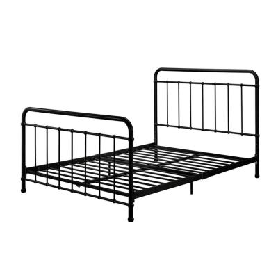 China Easy-assemble metal tube iron single standard double small single bed wholesale frame for sale