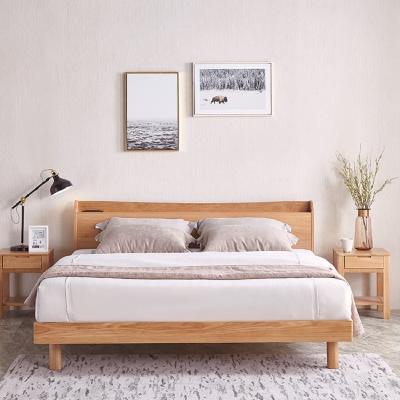 China King Size Adjustable Headboard Design Modern Solid Furniture Wooden Bedroom Bed (Other) for sale