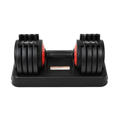 China Universal Sport Fitness Equipment Exercise Custom Round Stainless Steel Adjustable Dumbbells for sale