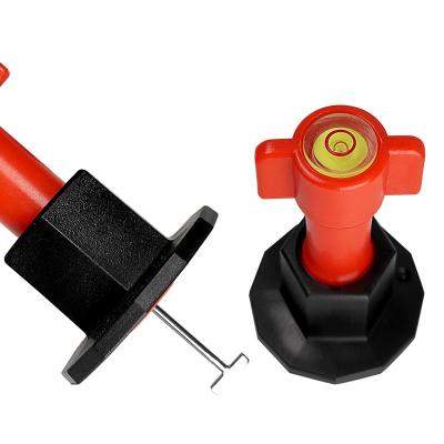 China Chinese Adjustable Ceramic Clips Leveling New Reusable Tile Leveling System With Leveling Bubble for sale