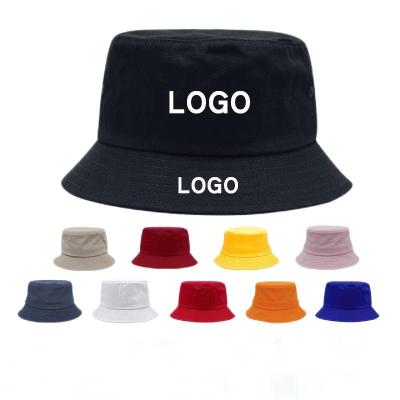 China Manufacturer Designer Custom Embroidered Logo Cotton Fabric Summer Bulk Multifunctional Ladies Fashion Bucket Hat for sale