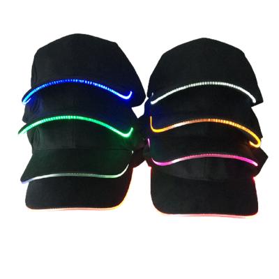 China COMMON Customized Led Luminous Phone Bulk Baseball Cap Men's Glowing At Night With Led Taxi Light Cap for sale