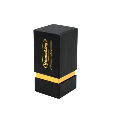 China 2020 Recyclable Gold Cardboard Luxury Cosmetic Perfume Bottle Vertical Paper Box for sale