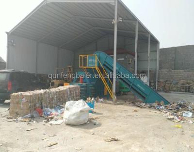 China GARMENT Automatic Horizontal Balers For Waste Paper / Cardboard Cardboard for sale