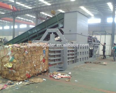 China CLOTHING Customized Hydraulic Waste Paper Baler For Sale / Horizontal Bale Baler Cardboard Baler for sale