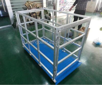 China Q235 sheep weight scale/steel goat/cattle scale for sale