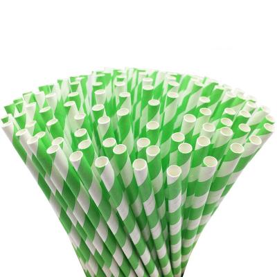 China Disposable The Latest Design Creative Point Striped Paper Straws 6*197 Mm Packaging Straws Disposable Eco-Friendly Paper Straws Paper Straws for sale