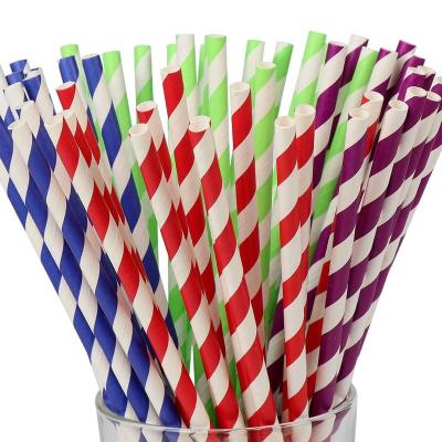 China Disposable Paper Hemp Straws Printed Drinking Paper Manufacturer for sale