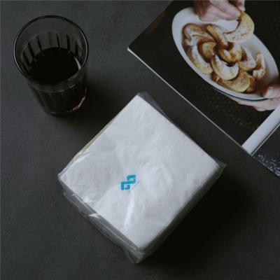 China 32*32cm White Cheap White Lunch Napkin Napkin Virgin Pulp Cocktail Napkins Paper Print for sale