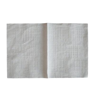 China Factory Supply White Printed Fast V Fold Napkin Restaurant Premium Disposable Paper Napkin for sale