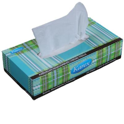 China Best Selling White Virgin Pulp Printed Cheap Face Tissue 19x20cm 2ply 12gsm for sale