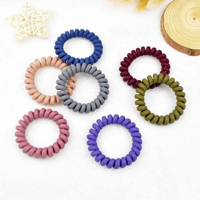 China Wedding Low Price True Paragraph Telephone Wiring Sandy Hair Tie For Children Women for sale