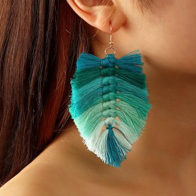 China New Arrival Bohemian Tassel Earrings Long Fashion Trendy Tassel Earrings For Women for sale