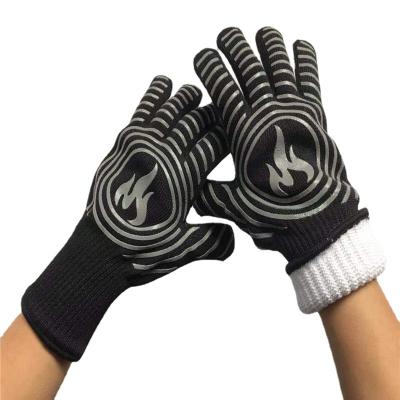 China Comfortable Heatproof Silicone Oven Cooking Gloves Non-slip BBQ Gloves for Cooking Barbecue for sale