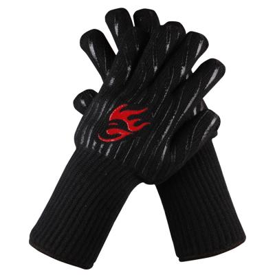 China Comfortable GRILL gloves, high temperature protection, heat-resistant, non-slip and anti-scald gloves for sale