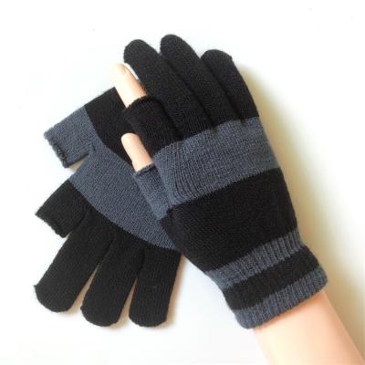 China Comfortable Cheap Winter Warm Smart Touch Screen Gloves, Two Tips Electric Finger Touch Screen Gloves for sale