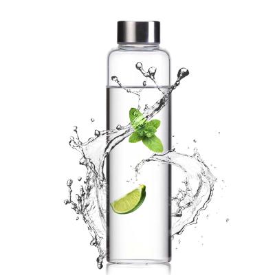 China Borosilicate Glass Water Bottle Glass Hot Water Sustainable Drinking for sale