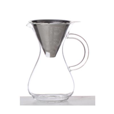 China Viable Pour Over Coffee Dripper Set Glass Pour Over Coffee Maker for sale