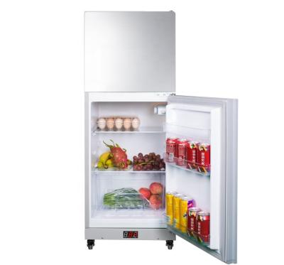 China Unique solar fridge 128L 138L all from COMPRESSOR in one solar fridge DC12V 24V solar fridge for sale