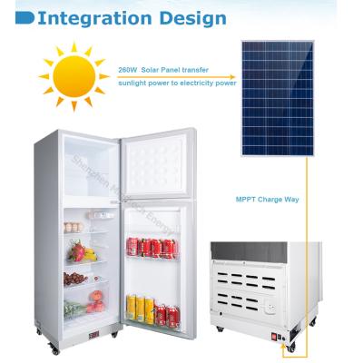 China Low Power Solar Compressor Fridge Vaccine Storage Refrigerator Freezer With Built-in Battery for sale