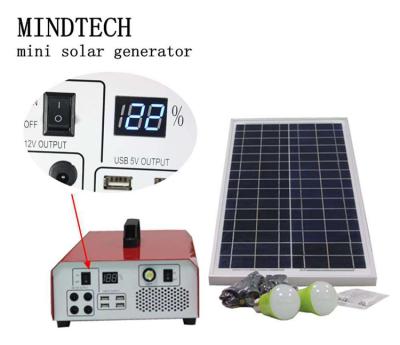 China 500W Portable Home Solar Panels Mini Solar Generators With Inverter System 53*32*23cm for sale