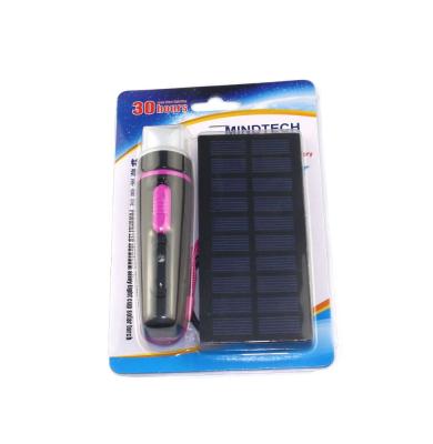 China Currency Detector Solar Panel Handy Power Solar Torch Light with USB Charger for Mobile Phone for sale