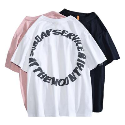 China wholesale latest Anti-wrinkle design Contton 100% plus size plain oversized t-shirt custom blast 3d screen printing logo t-shirt for men for sale