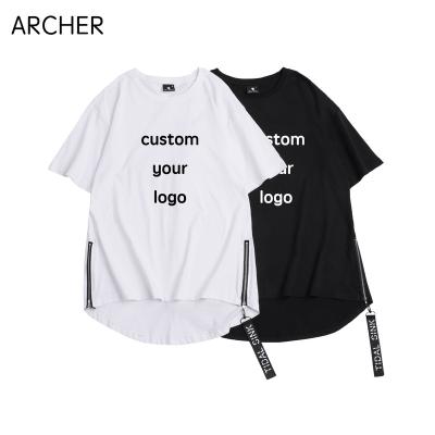 China 2022 Anti-Wrinkle Custom Best Selling Streetwear Stylish Oversized White Plain Mens Hip Hop Short Sleeve T-Shirts for sale