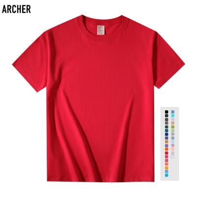 China Wholesale Custom Casual Empty Short Sleeve 200g Anti-wrinkle T-shirts 100%Cotton Oversized Solid Colors Mens Tee Shirts for sale