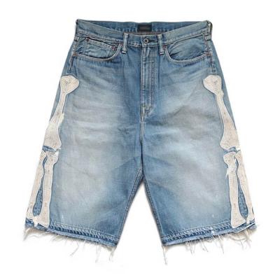 China custom Anti-wrinkle BILLIONS denim shorts for mens denim shorts 2022 for sale