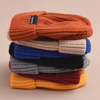 China COMMON Custom Knitted Ribbed Beanie Fisherman Beanies For Women Beanie Hats for sale