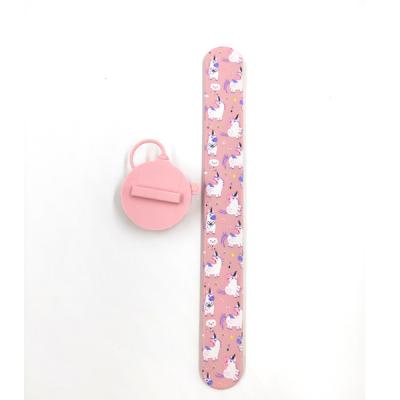 China Kids Antique Imitation Silicone Snap Bracelets Spray Sanitizer Hand Band Wristband for sale