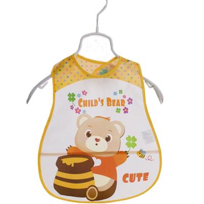 China Sustainable Extra Large White Peva Baby Burp Feeding Canvas Bib for sale