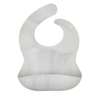 China Sustainable Marble Bib Set Silicone Baby Bib for sale