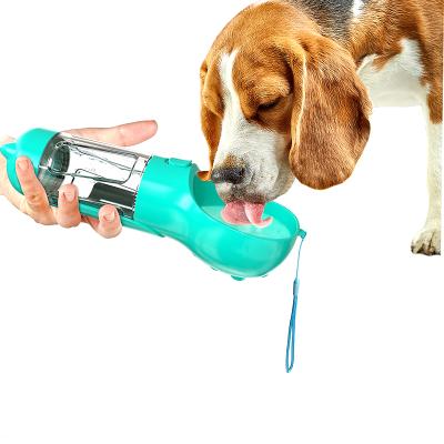 China Wholesale Dog Water Bottle Portable Dog Water Bottle Stored Drinking Outdoor Walking Multifunctional Water Bottle For Dogs for sale