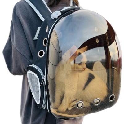 China Breathable Outdoor Portable Transparent Cat Backpack Round Cat Bubble Space Stocked Backpack For Cats for sale