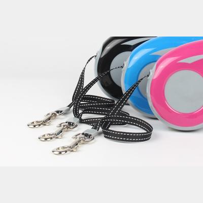 China Reflective Dog Walk Rope Adjustable ABS Dog Pet Collar Traction Dog Reflective Hot Selling Nylon Rope for sale