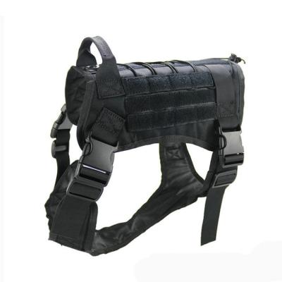 China Custom Dog Vest Tactical Dog Harness Stocked Outdoor Training Harness Adjustable Protective Vest Harness for sale